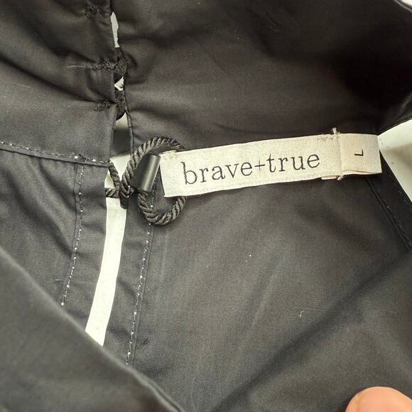 NWT Brave + True Women's Rose All Day Dress Halter Black Flowy Sleeveless - Picture 3 of 16